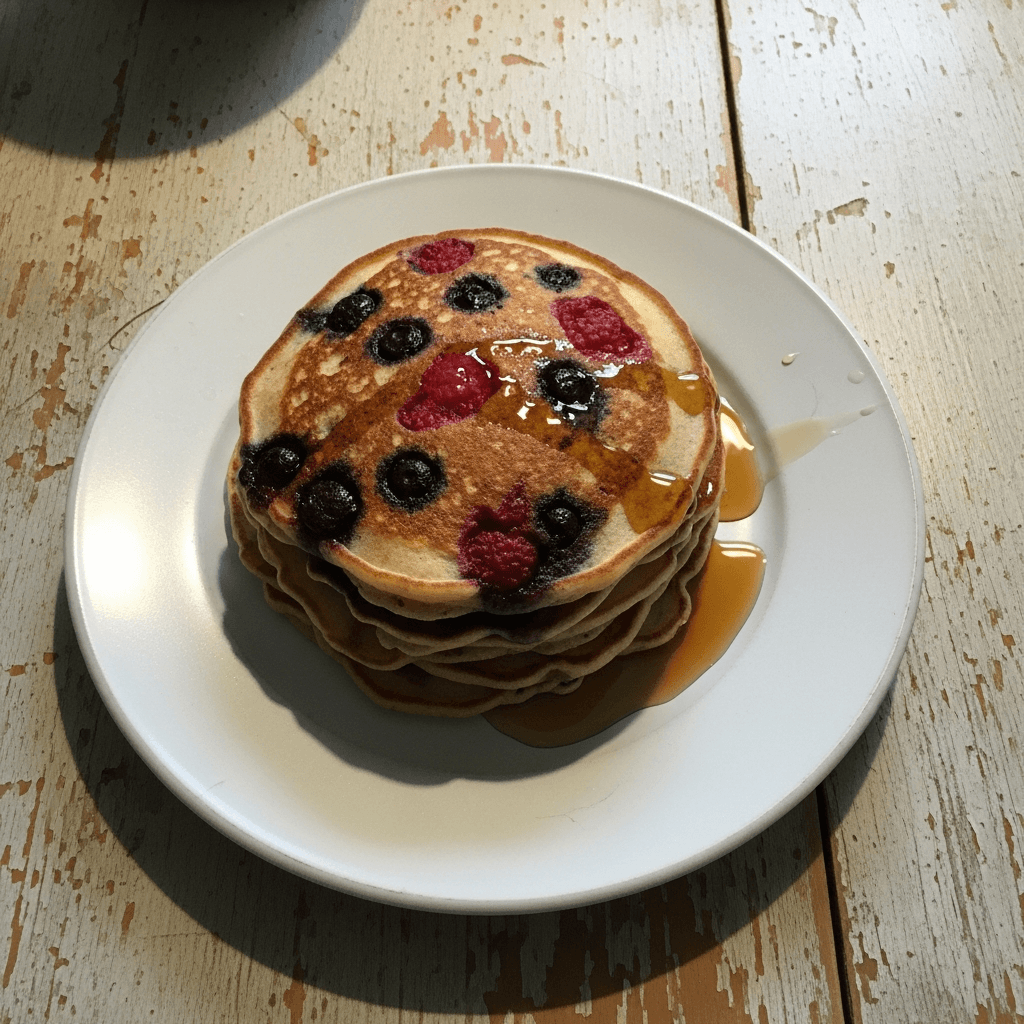 Sunrise Berry Pancakes