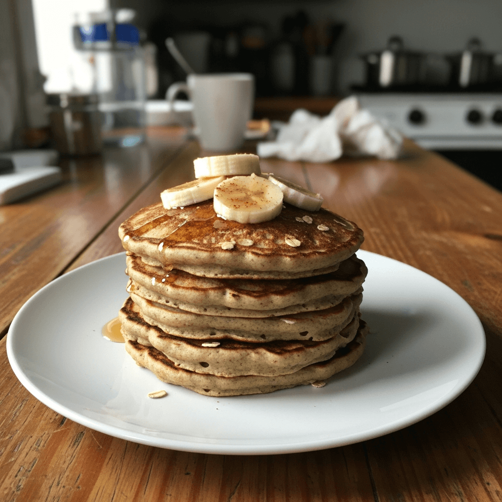 Sunrise Banana Oat Pancakes