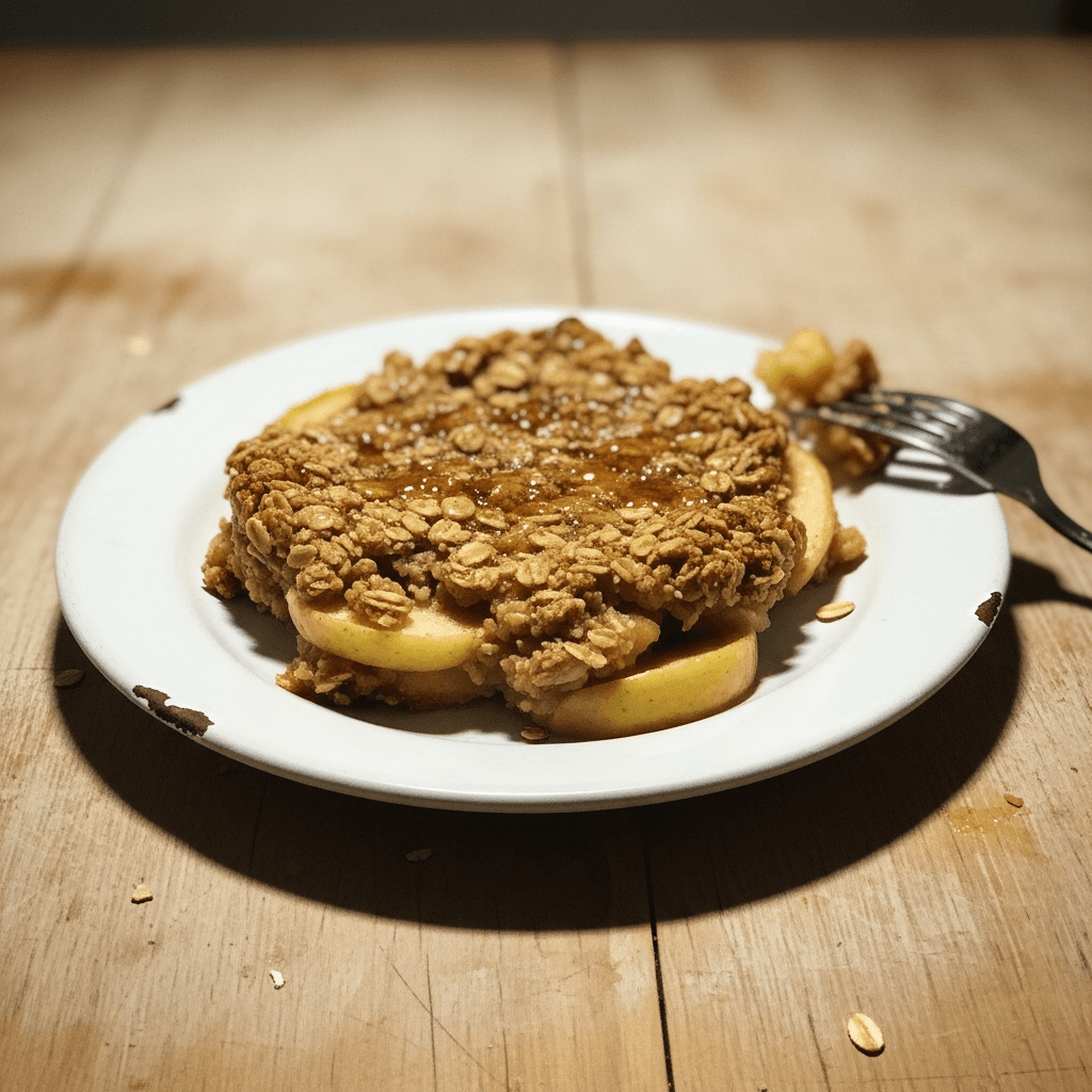 Nana Beth's Golden Maple Glazed Apple Crisp