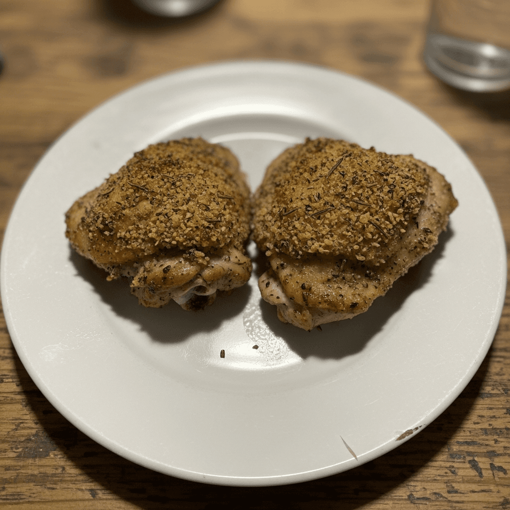 Savory Herb-Crusted Chicken Thighs