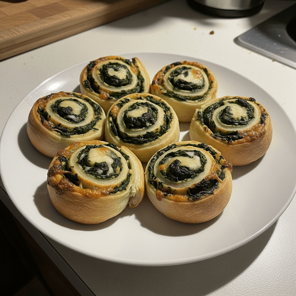 Savory Spinach and Cheese Pinwheels