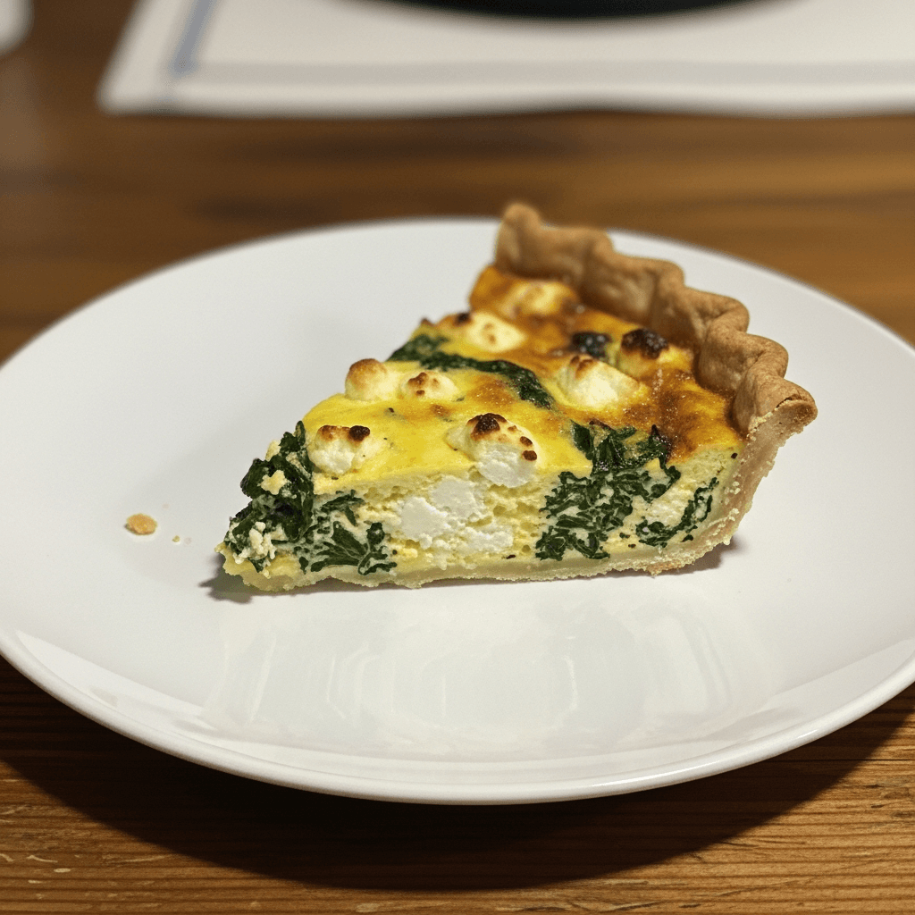 Nana Beth's Savory Spinach and Feta Quiche