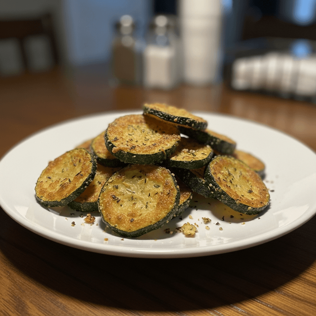 Crispy Baked Parmesan Zucchini Chips
