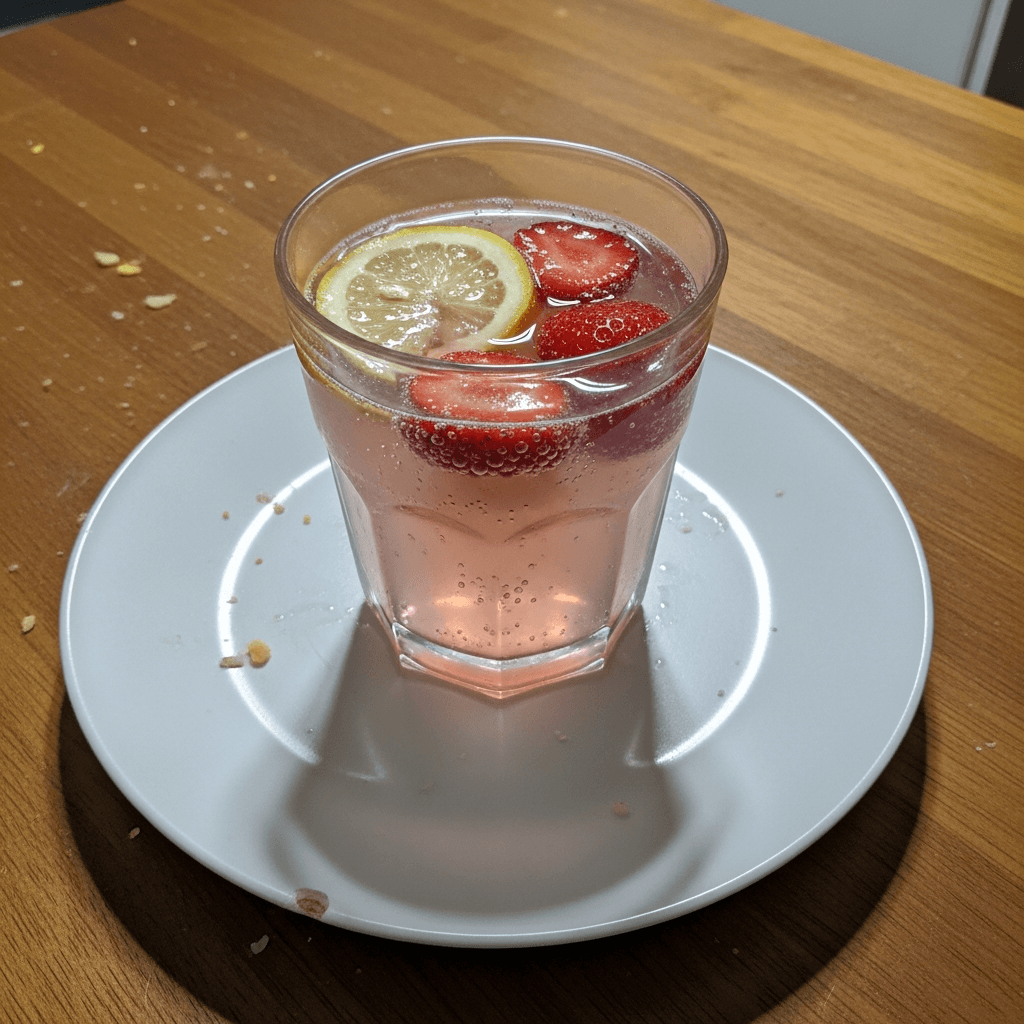 Homemade Strawberry Lemonade Fizz