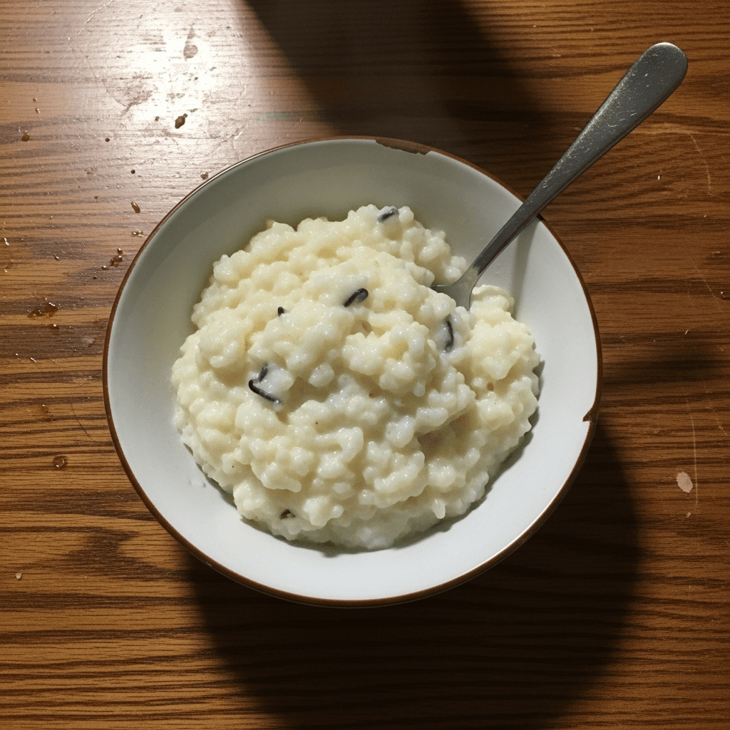 Warm Vanilla Bean Rice Pudding