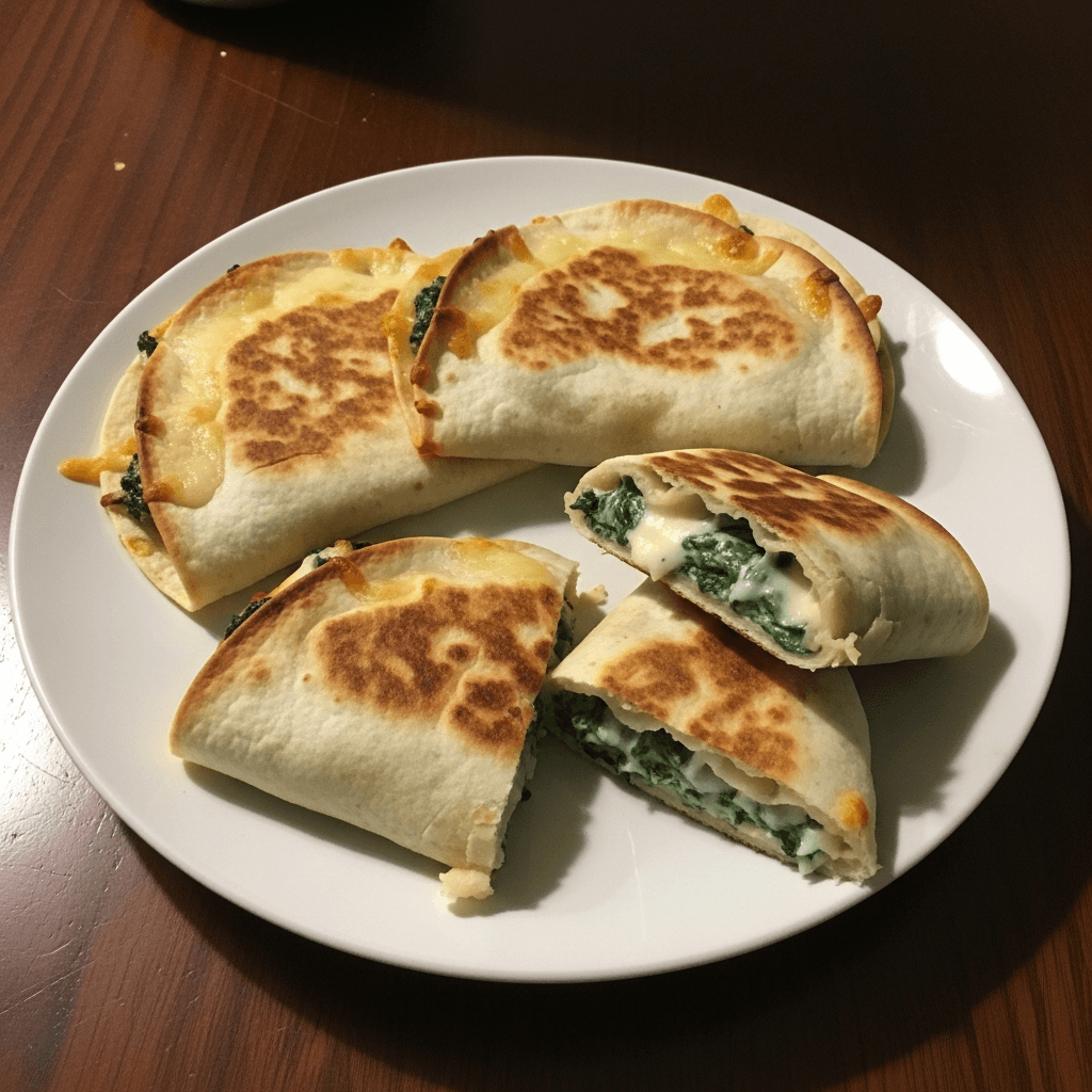 Savory Spinach and Cheese Stuffed Tortillas