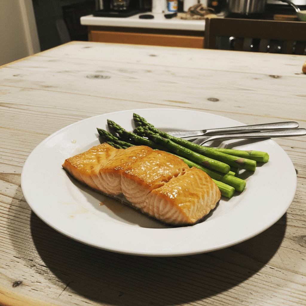 Honey Glazed Salmon with Asparagus