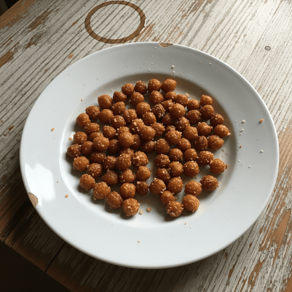 Crispy Garlic Parmesan Roasted Chickpeas