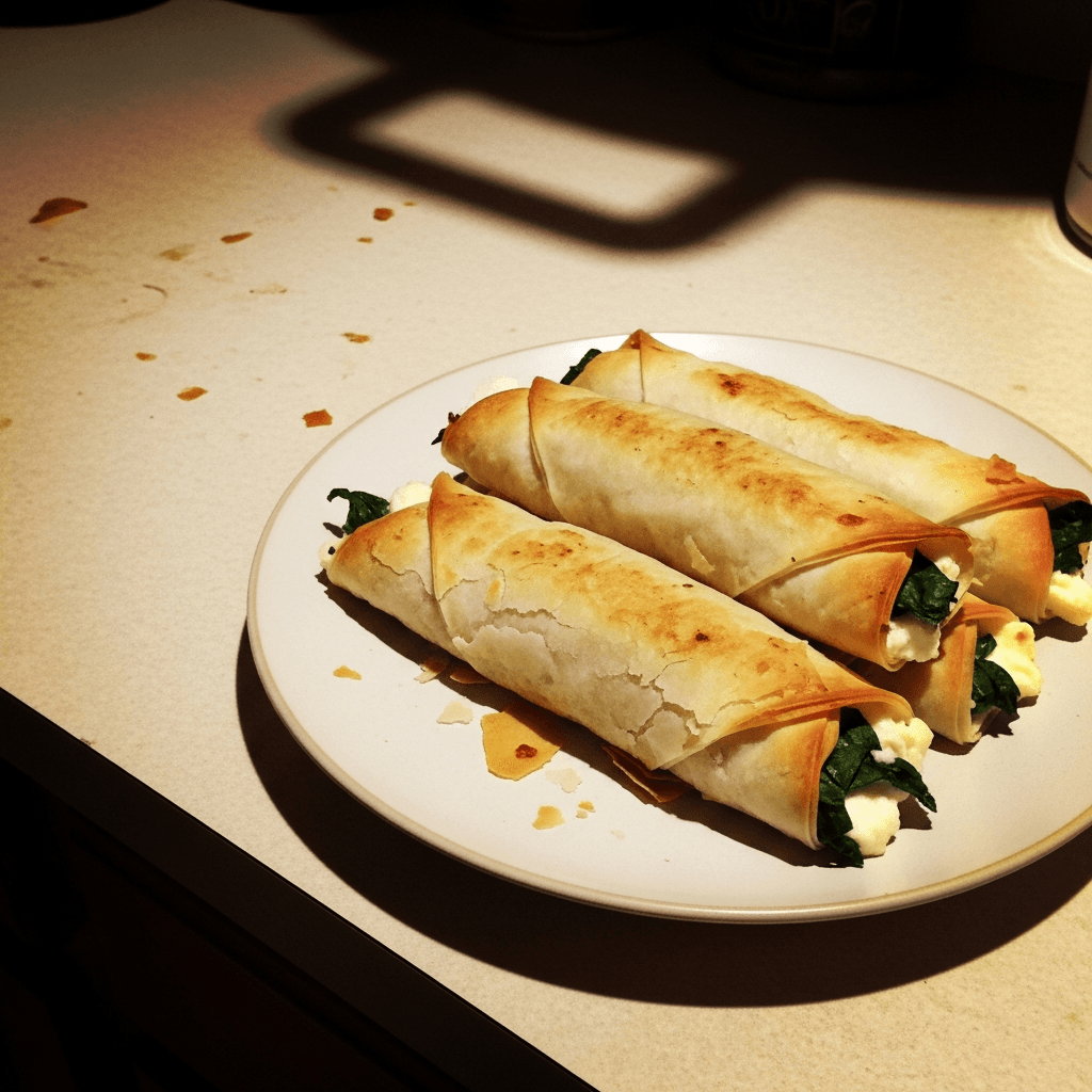 Savory Spinach and Feta Stuffed Wraps