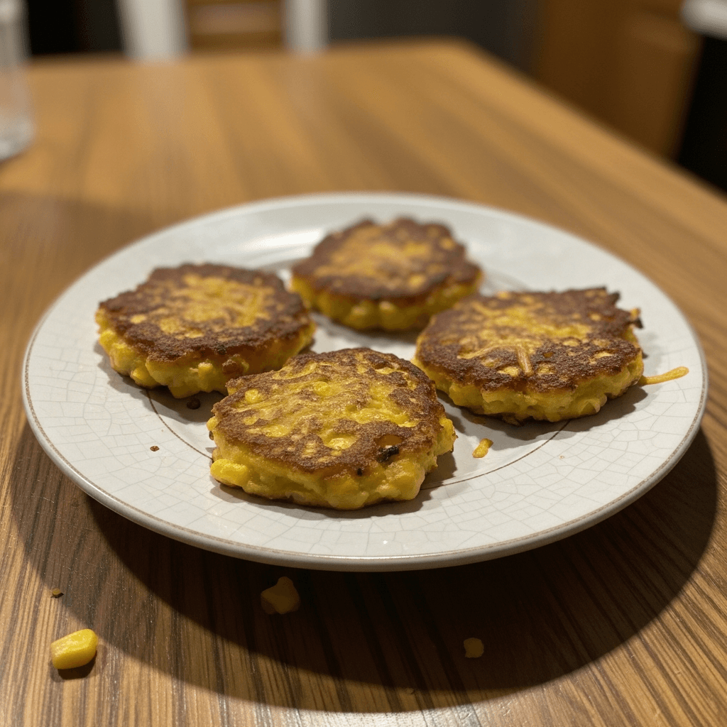 Nana Beth's Zesty Cheddar Corn Fritters