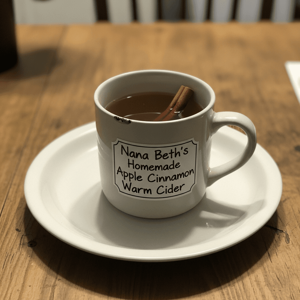 Nana Beth's Homemade Apple Cinnamon Warm Cider