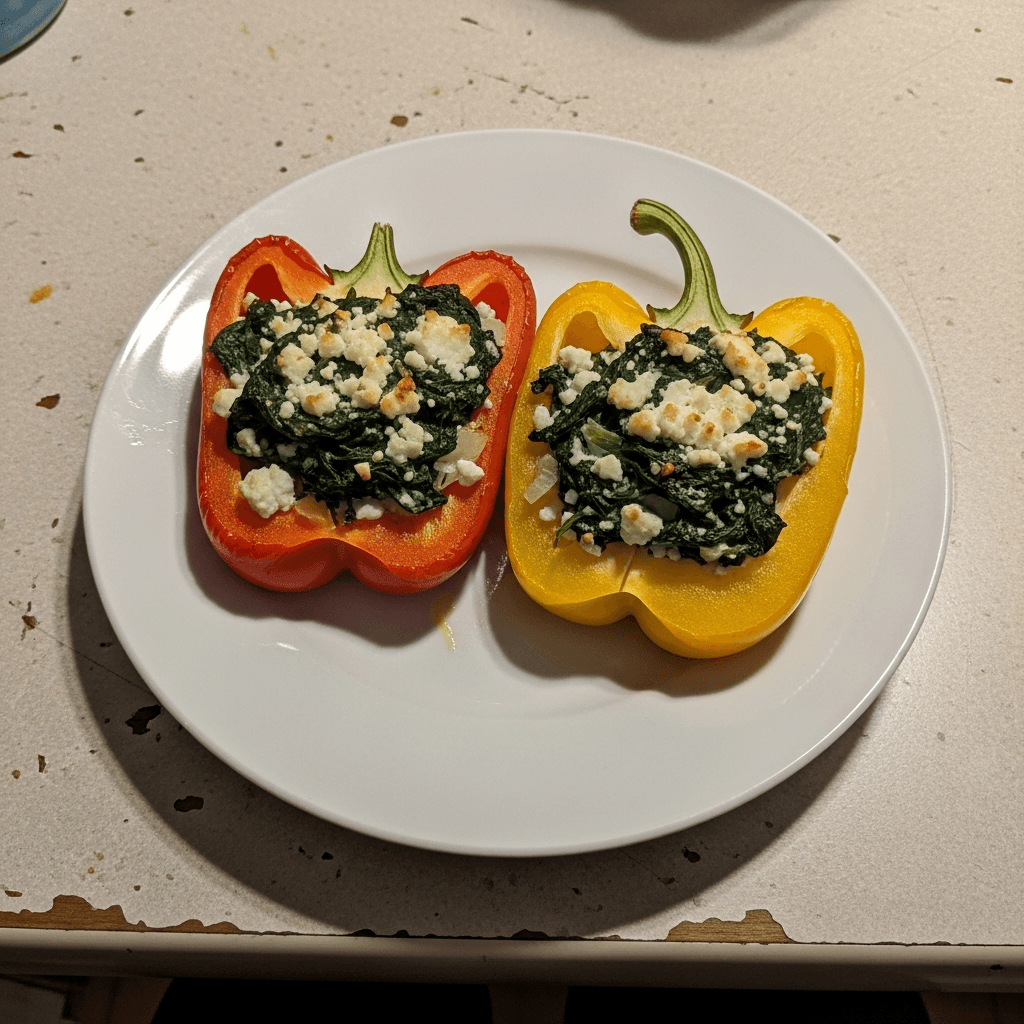 Savory Spinach and Feta Stuffed Peppers