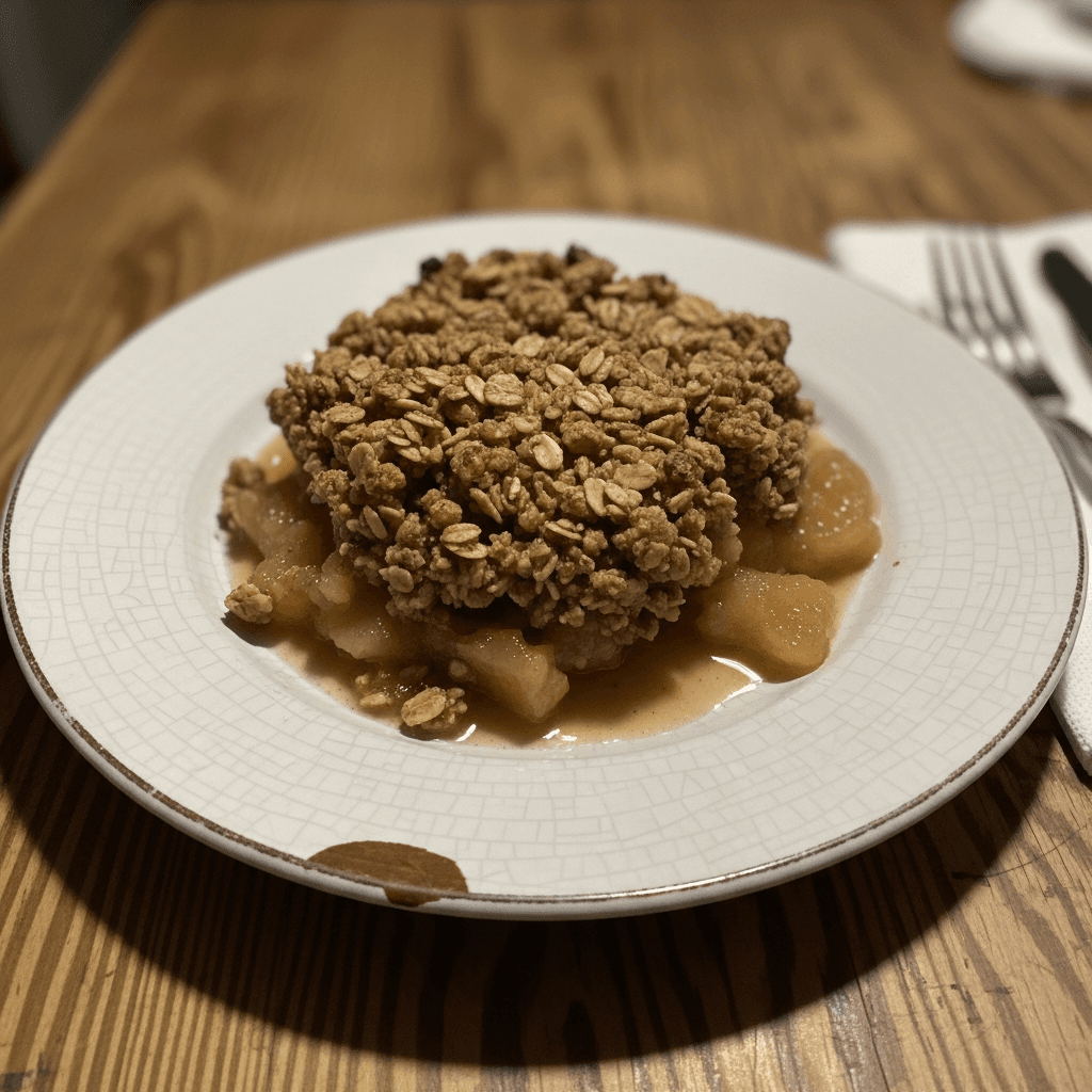 Warm Spiced Apple Crisp